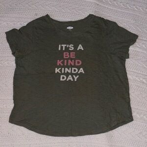 Old Navy Dark Green Screen-Tee